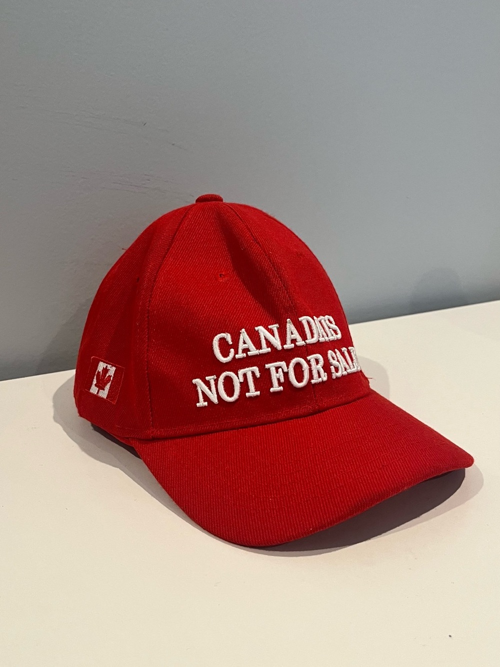 Red 'Canadians Not For Sale' Embroidered Baseball Cap